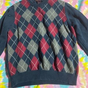 Brooks brothers thrifted sweater argyle